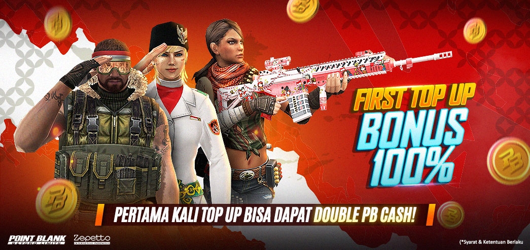 Event First Top-Up PB Kembali Hadir! Dapatkan Bonus 100% PB Cash  