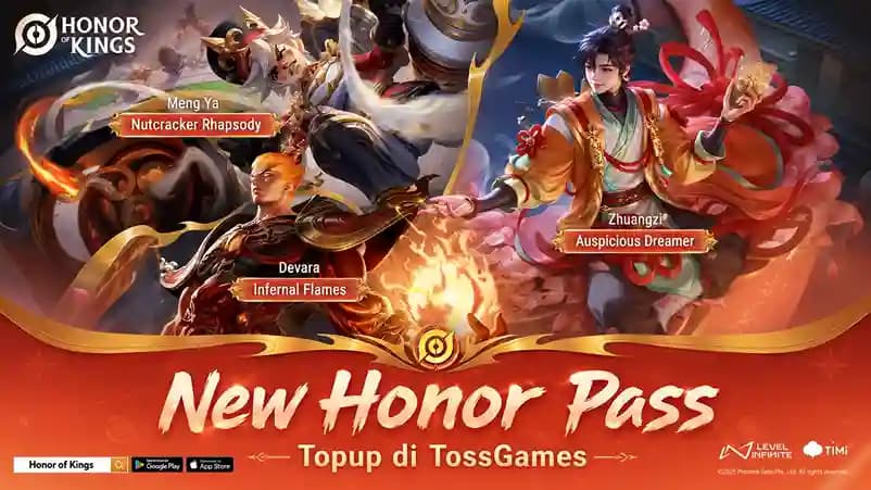 Honor Pass HOK Juli 2026, Tiga Skin Eksklusif Sudah Menanti