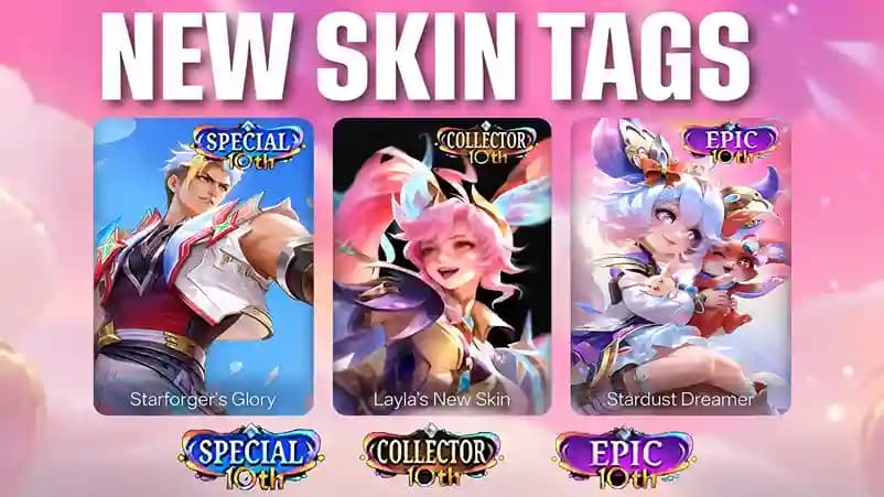Rumor Skin Tag Baru Mobile Legends? Special, Epic, dan Collector 10th Anniversary