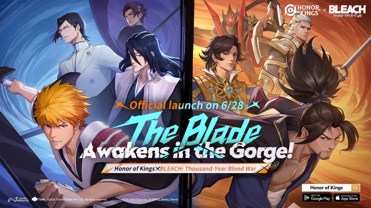 Honor of Kings x BLEACH: Kolaborasi Resmi Dimulai 28 Juni 2025!
