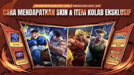 MLBB x Street Fighter 6 Juli 2026: Jadwal Event dan Cara Dapatkan Skin!