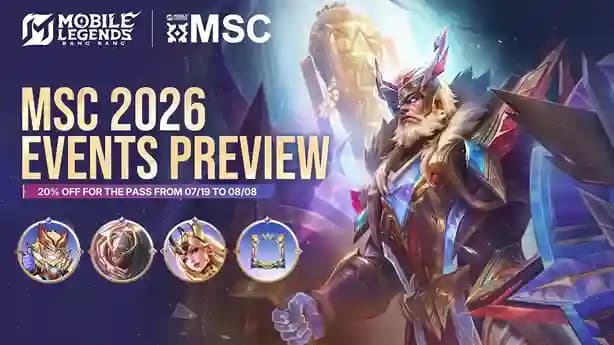 Preview Event MSC 2026 MLBB, MSC Pass dan Skin Eksklusif Segera Hadir