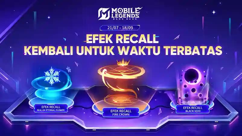 Tiga Efek Recall Favorit MLBB Resmi Comeback! Recall Tas-Tas?